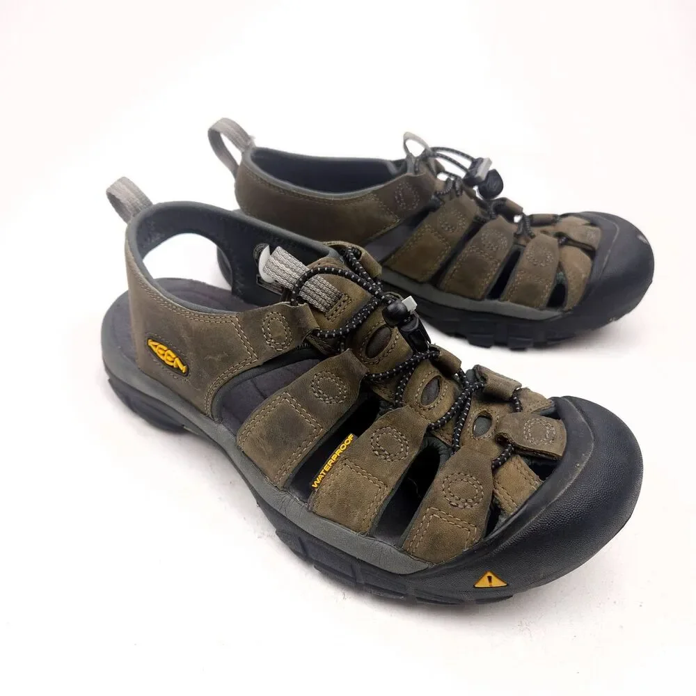 KEEN Mens Newport H2 Waterproof Hiking Sandals Brown Size 8.5 US